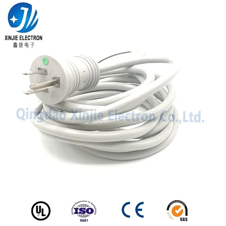 Slimnīcas klases zaļā punkta strāvas kabelis